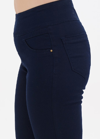 Джегінси Collection L однотонні темно-сині джинсові бавовна