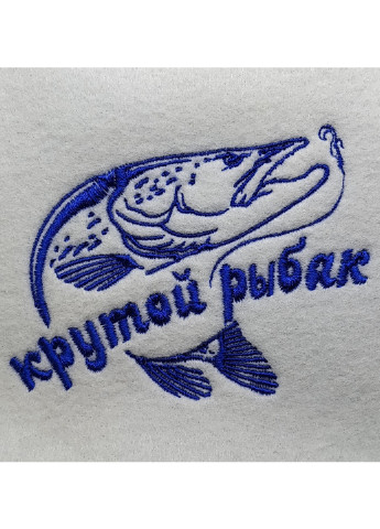 Шапка для сауны "Крутой рыбак" Luxyart (206021567)