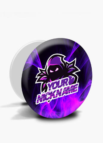 Попсокет (Popsockets) тримач для смартфону Фортнайт (Fortnite) (8754-1198) Чорний MobiPrint (216748219)
