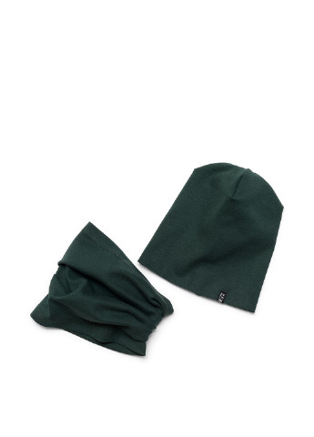 Смарагдовий демісезонний комплект (шапка, шарф-сніг) ArDoMi