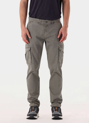Серо-зеленые кэжуал демисезонные карго брюки CMP