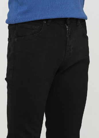 Черные демисезонные слим джинсы Madoc Jeans