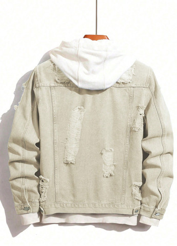 Світло-бежева демісезонна куртка SHEIN