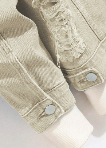 Світло-бежева демісезонна куртка SHEIN