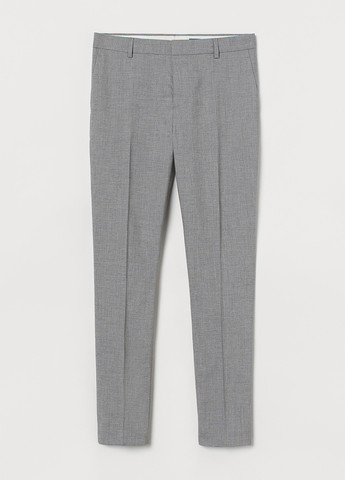 Серые классические демисезонные зауженные брюки H&M
