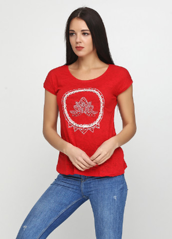 Красная летняя футболка Kosha Gempos