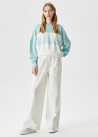 Голубой свитшот Lacoste логотип нашивки (276525956)