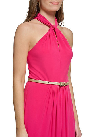 Розовое кэжуал платье Tommy Hilfiger однотонное