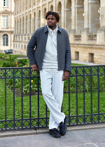 Серая демисезонная куртка куртка-пиджак Uniqlo