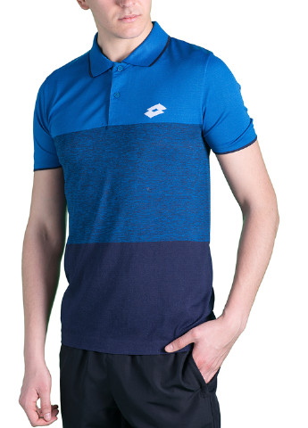 Синяя футболка-поло для мужчин Lotto с логотипом