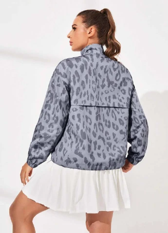 Серая демисезонная куртка SHEIN