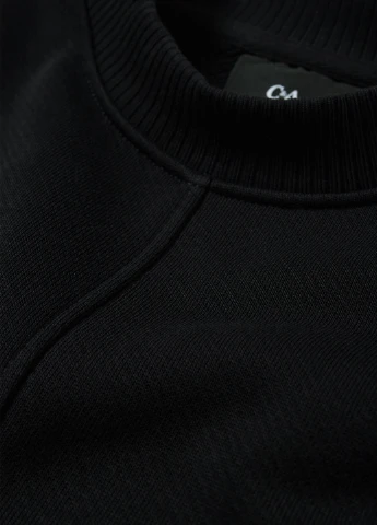 Черный свитшот C&A однотонный без декора (362192726)