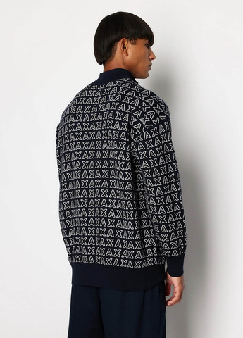 Темно-синий демисезонный свитер Armani Exchange