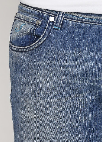 Голубые демисезонные зауженные джинсы Jacob Cohen