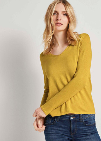 Жовтий демісезонний пуловер пуловер Tom Tailor