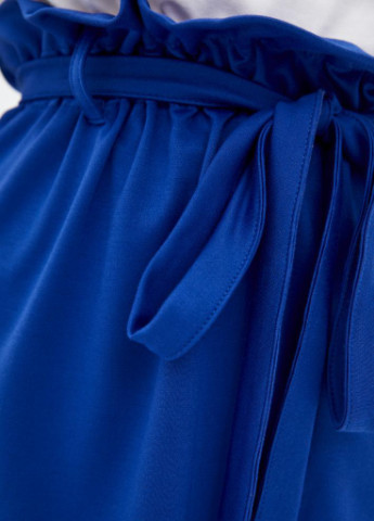 Синяя однотонная трикотажная юбка с поясом bealt Podium