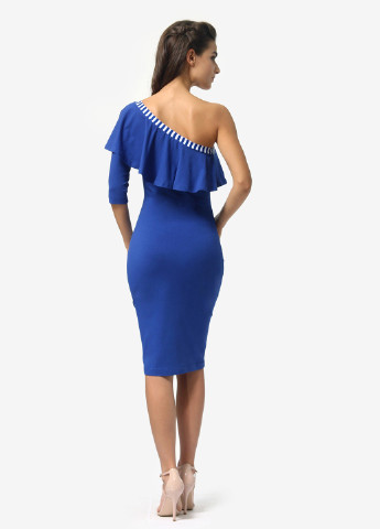Синя кежуал сукня, сукня футляр Agata Webers в смужку