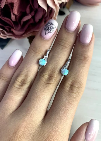 Сережки Silver Flame (152533273)