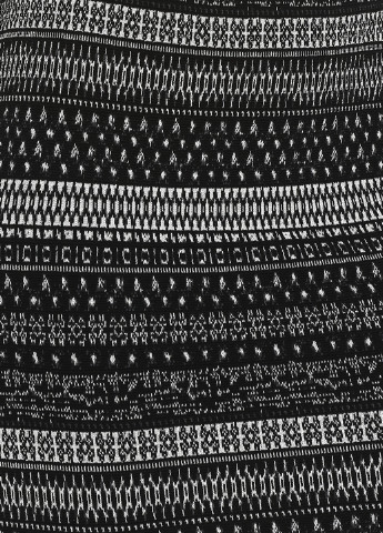 Черно-белая кэжуал с рисунком юбка Camaieu мини
