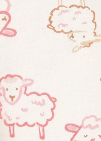 Розовый демисезонный комплект (толстовка, боди, брюки) Carter's