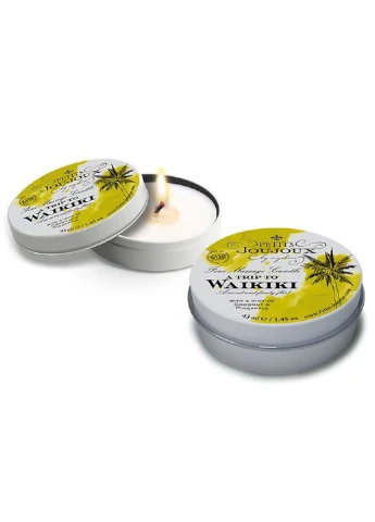 Масажна свічка - Waikiki Beach - Coconut and Pineapple (43 мл) з афродизіаками Petits Joujoux (254152239)