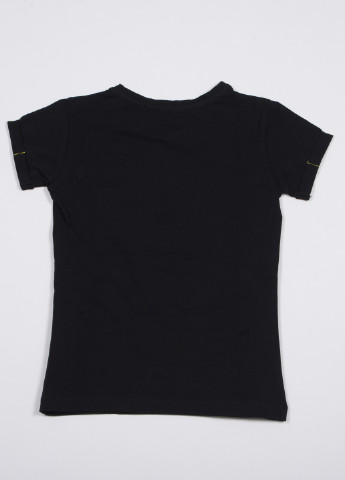 Чорна літня футболка TOM DU