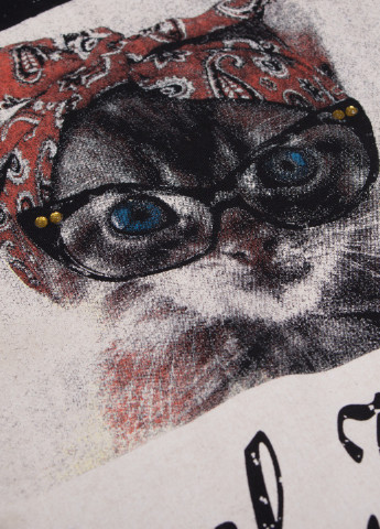 Чорна літня футболка TOM DU