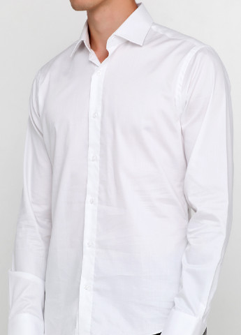 Белая кэжуал рубашка однотонная Arrow