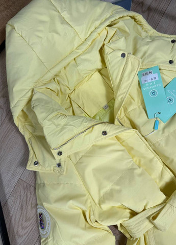 Жовта демісезонна куртка No Brand