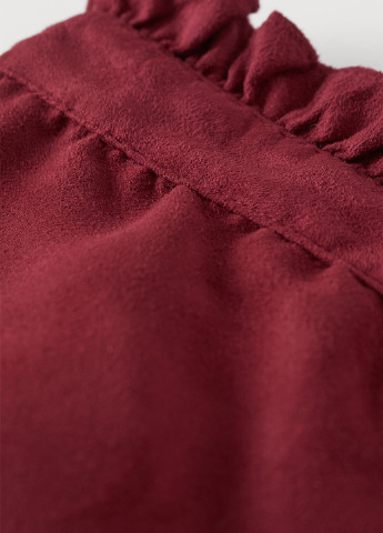 Малиновая кэжуал однотонная юбка H&M