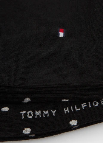 Чорні шкарпетки (2 пари) Tommy Hilfiger логотипи (347073259)