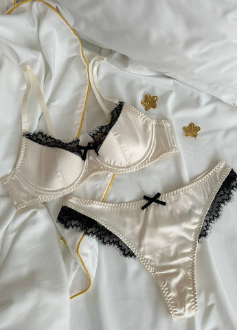Белый демисезонный комплект (бюстгальтер, трусики) NOVA VEGA