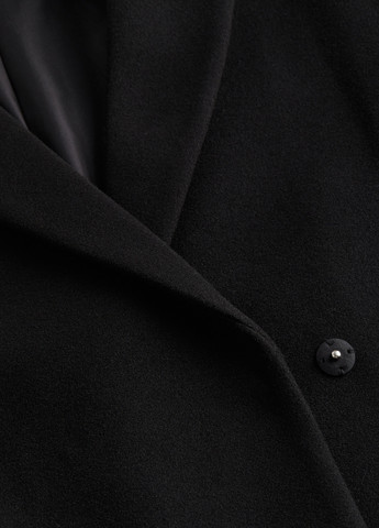 Черное демисезонное Пальто оверсайз H&M