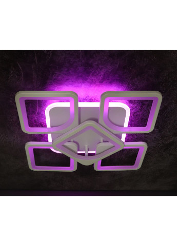 Люстра потолочная LED с пультом A2281/4+1S-RGB-wh Белый 11х40х40 см. Sunnysky (253630595)