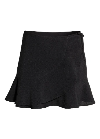 Черная однотонная юбка H&M