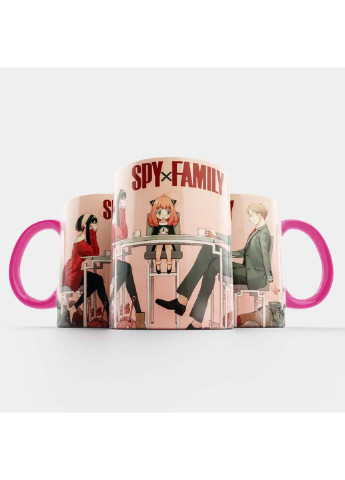 Чашка Fan Girl семья шпионов розовая 330 мл (254915279)