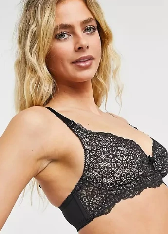 Чёрный бюстгальтер Dorina