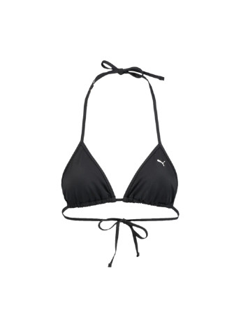 Чорний демісезонний ліф для плавання swim women triangle bikini top Puma