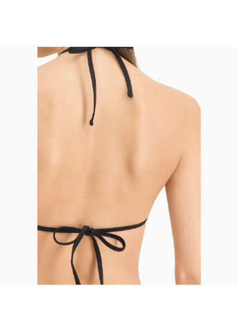 Черный демисезонный лиф для плавания swim women triangle bikini top Puma