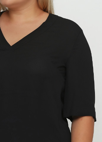 Черная летняя блуза LabelBe