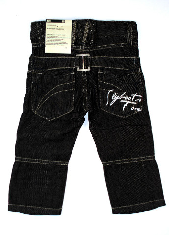 Черные демисезонные прямые джинсы Wojcik