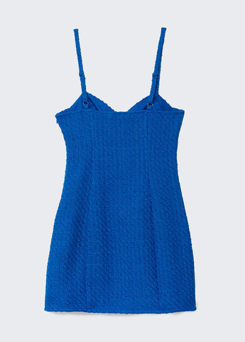 Синее кэжуал платье Stradivarius однотонное