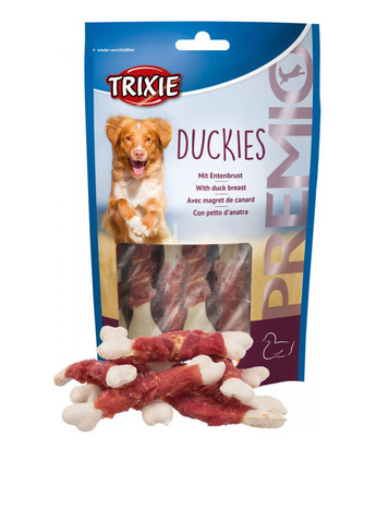 Ласощі Premio Duckies для собак кісточки з качкою, 100 г Trixie (19207219)