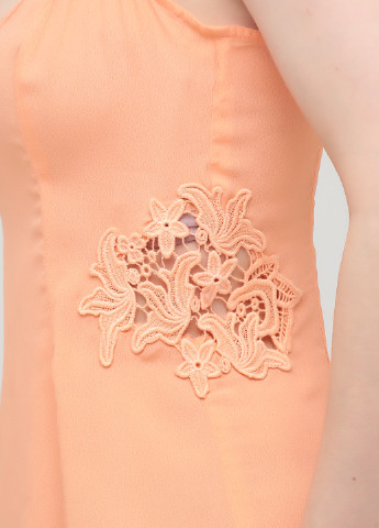 Світло-оранжева кежуал сукня кльош Asos однотонна