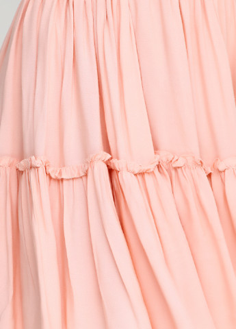 Персиковая кэжуал однотонная юбка Imperial мини