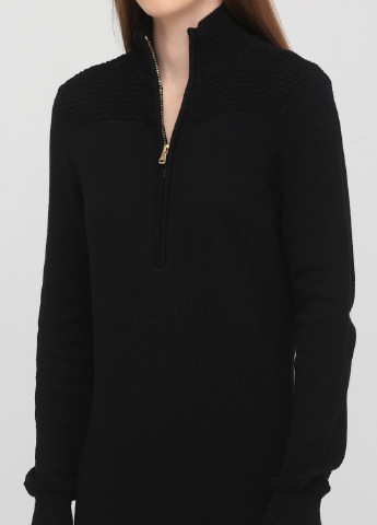 Черное кэжуал платье платье-свитер Ralph Lauren однотонное