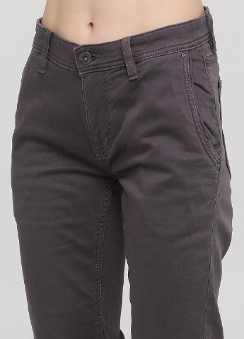 Темно-серые кэжуал демисезонные зауженные брюки Celio