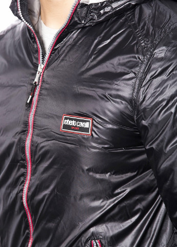 Черная демисезонная куртка Roberto Cavalli