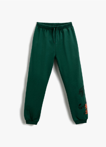 Темно-зеленые спортивные демисезонные брюки джоггеры KOTON