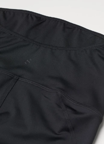 Черные демисезонные спортивные леггинсы для беременных H&M